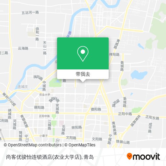 尚客优骏怡连锁酒店(农业大学店)地图