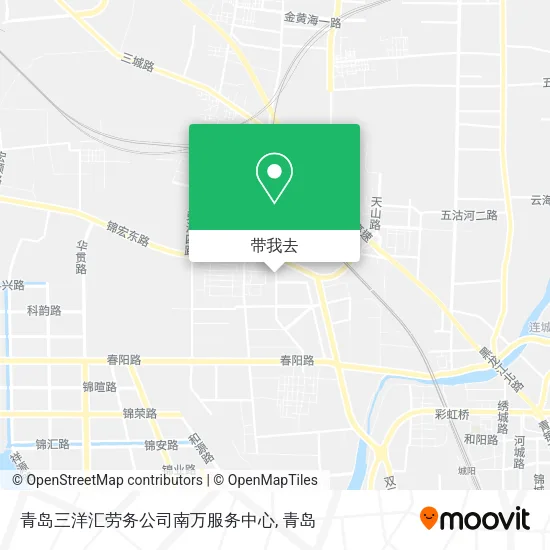 青岛三洋汇劳务公司南万服务中心地图