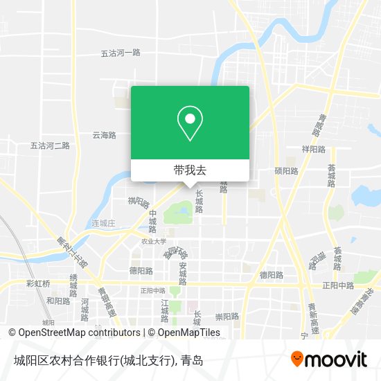城阳区农村合作银行(城北支行)地图