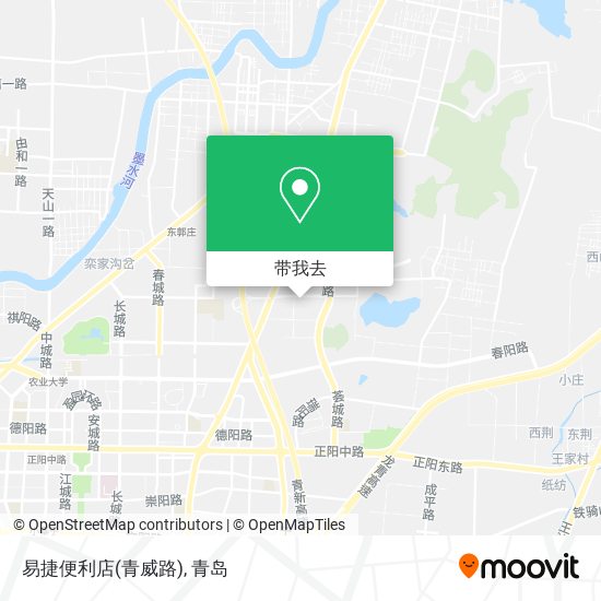 易捷便利店(青威路)地图