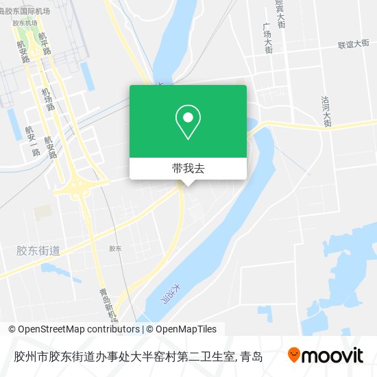 胶州市胶东街道办事处大半窑村第二卫生室地图