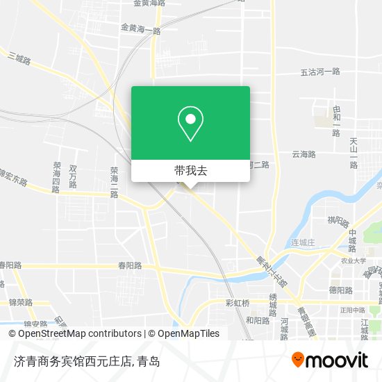 济青商务宾馆西元庄店地图