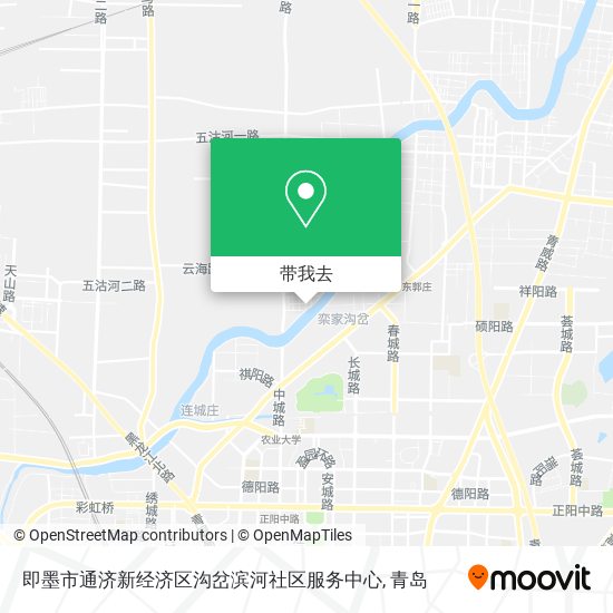 即墨市通济新经济区沟岔滨河社区服务中心地图
