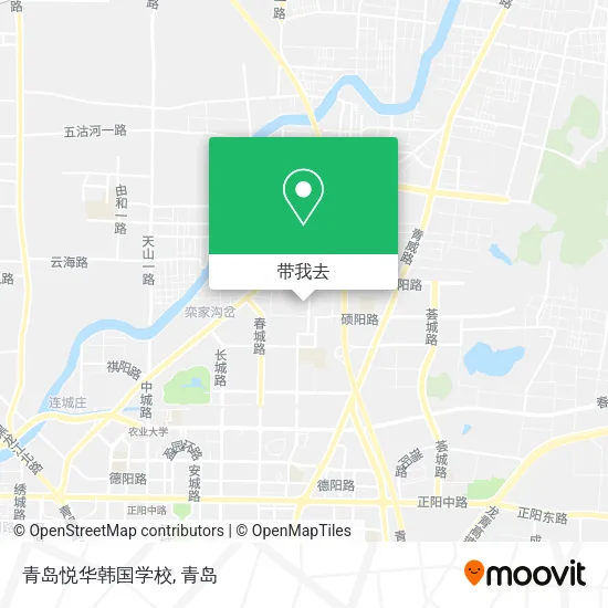 青岛悦华韩国学校地图