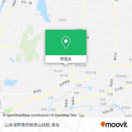山东省即墨市驯虎山武校地图