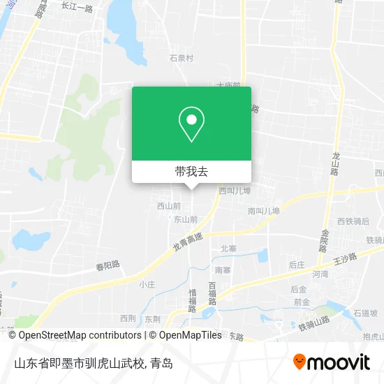山东省即墨市驯虎山武校地图
