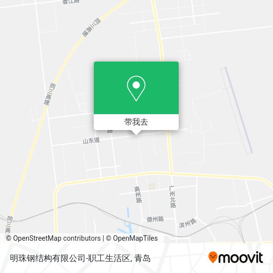 明珠钢结构有限公司-职工生活区地图