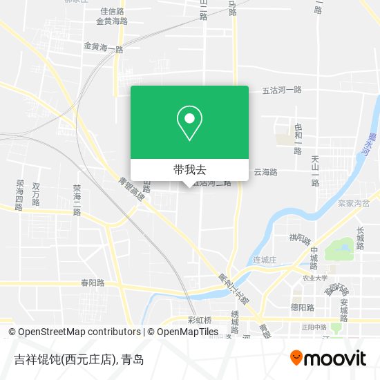 吉祥馄饨(西元庄店)地图