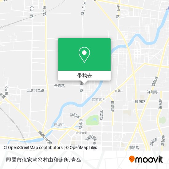 即墨市仇家沟岔村由和诊所地图