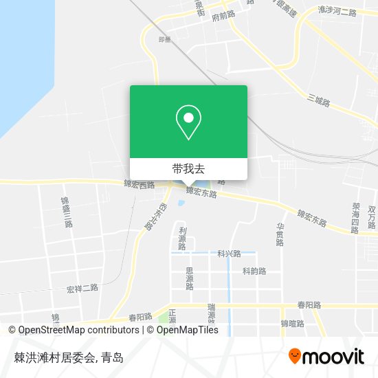 棘洪滩村居委会地图