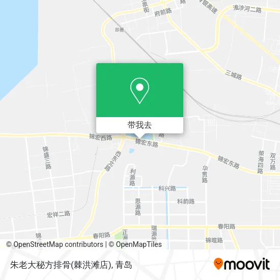 朱老大秘方排骨(棘洪滩店)地图