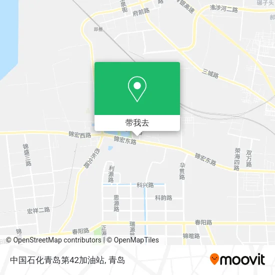 中国石化青岛第42加油站地图