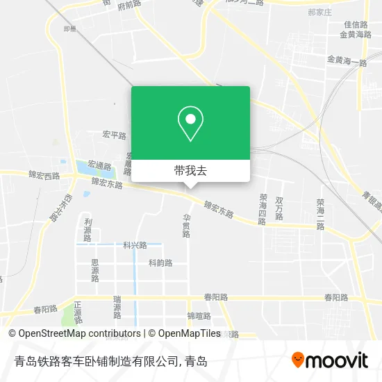 青岛铁路客车卧铺制造有限公司地图