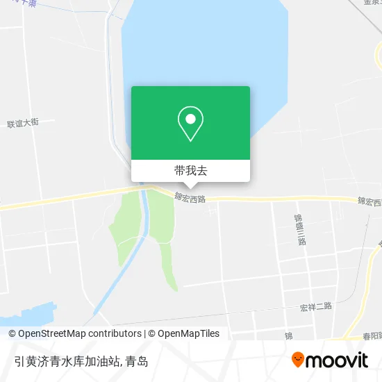 引黄济青水库加油站地图
