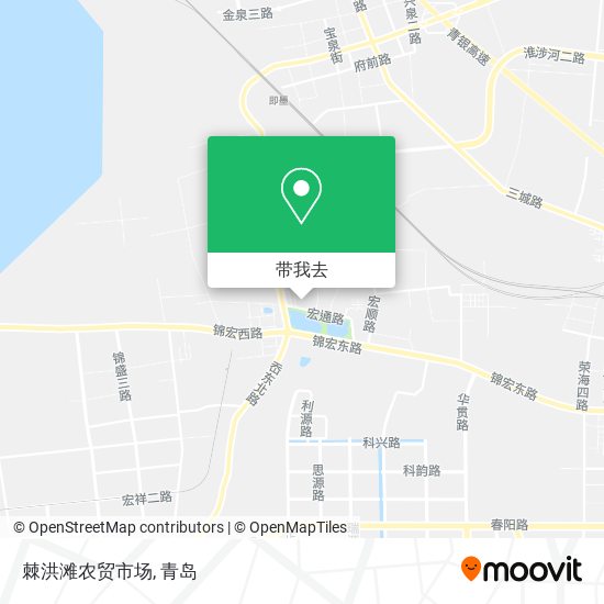 棘洪滩农贸市场地图
