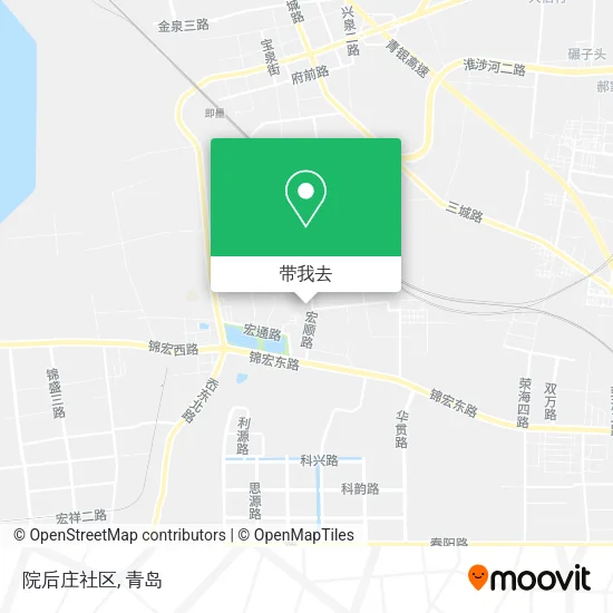院后庄社区地图