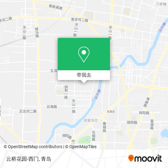 云桥花园-西门地图