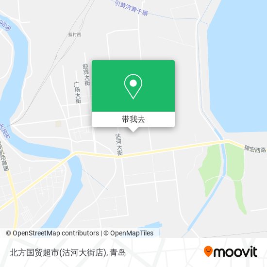 北方国贸超市(沽河大街店)地图