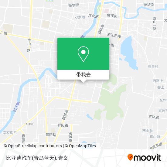 比亚迪汽车(青岛蓝天)地图