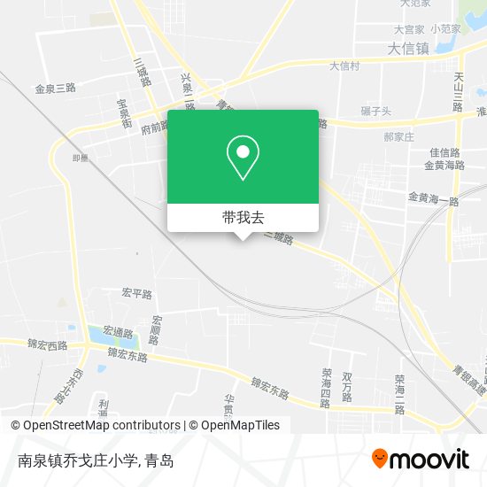 南泉镇乔戈庄小学地图