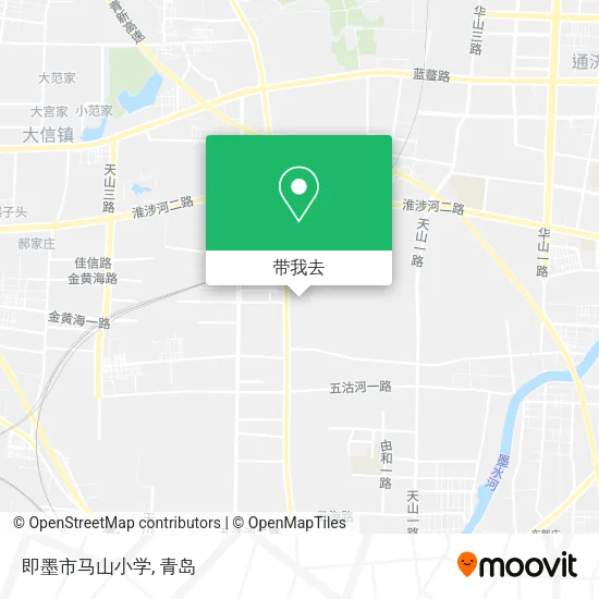 即墨市马山小学地图