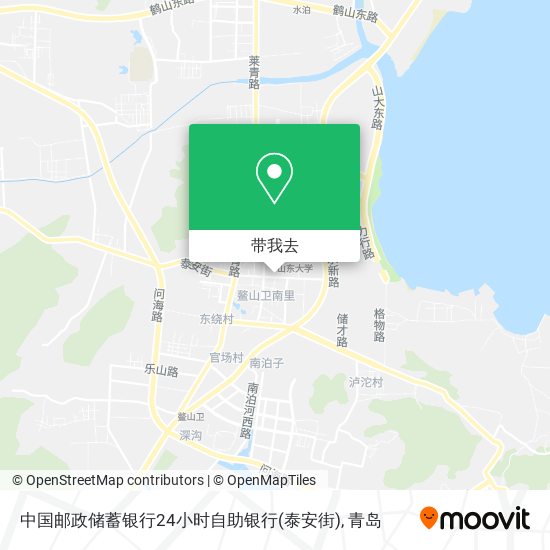 中国邮政储蓄银行24小时自助银行(泰安街)地图