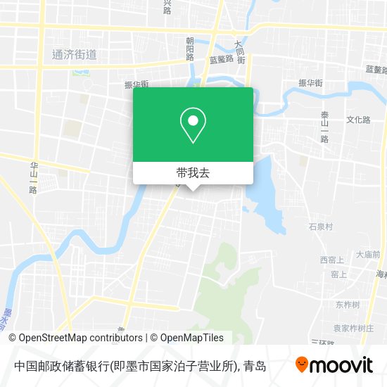 中国邮政储蓄银行(即墨市国家泊子营业所)地图