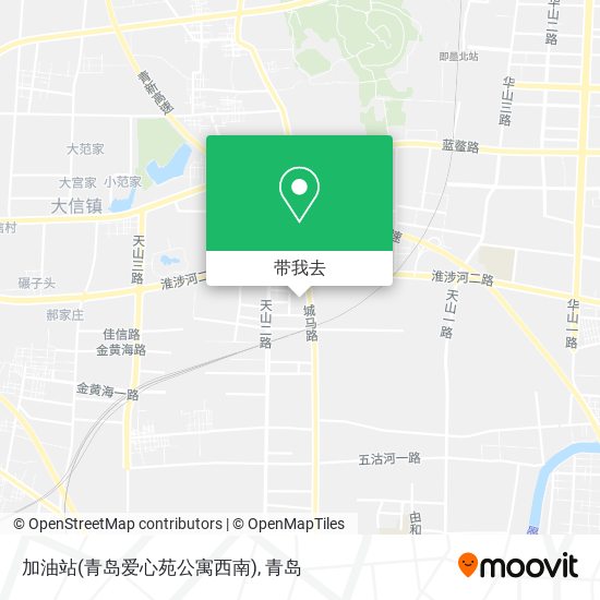加油站(青岛爱心苑公寓西南)地图