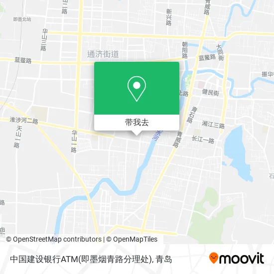 中国建设银行ATM(即墨烟青路分理处)地图
