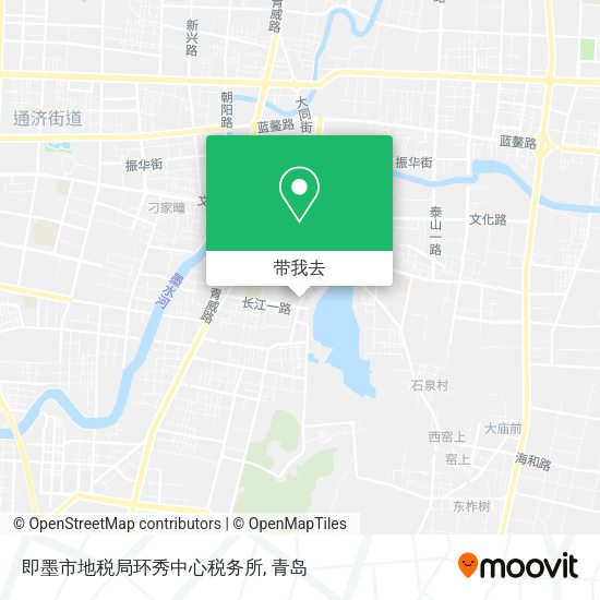 即墨市地税局环秀中心税务所地图