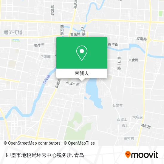 即墨市地税局环秀中心税务所地图
