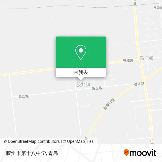 胶州市第十八中学地图