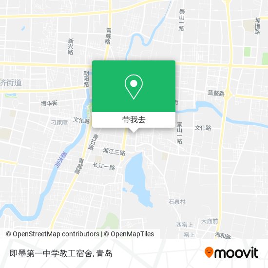 即墨第一中学教工宿舍地图