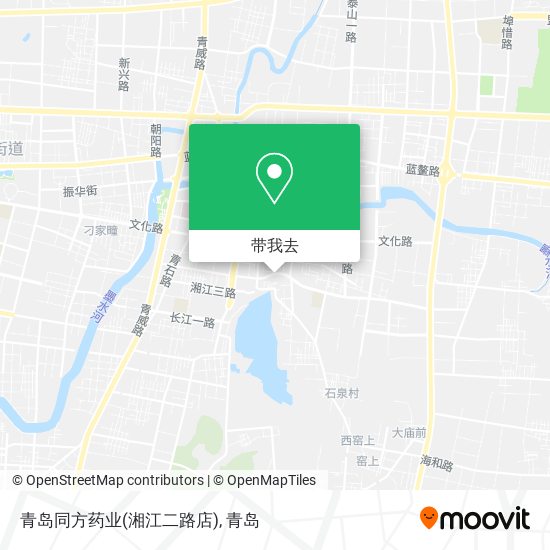 青岛同方药业(湘江二路店)地图