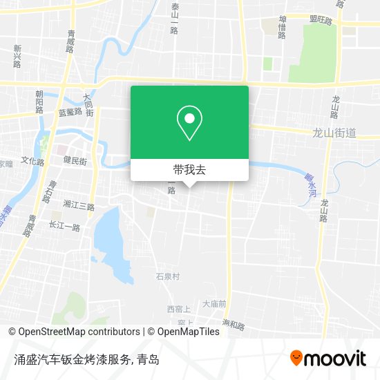 涌盛汽车钣金烤漆服务地图