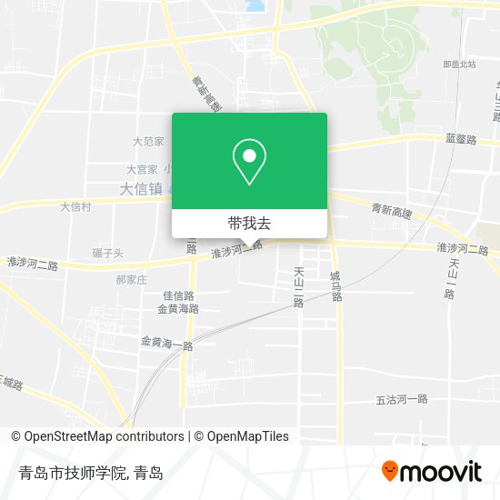 青岛市技师学院地图