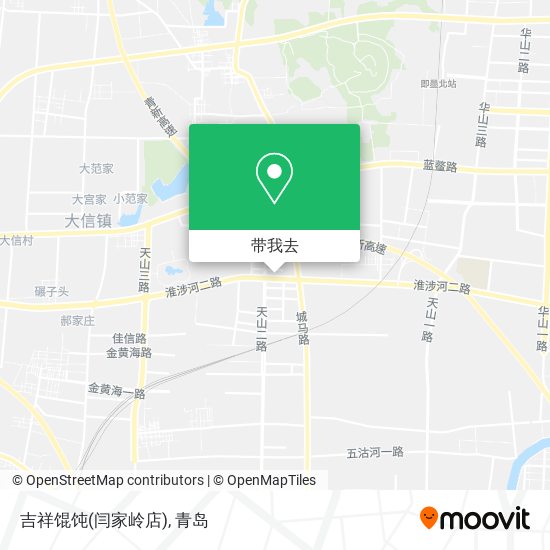 吉祥馄饨(闫家岭店)地图