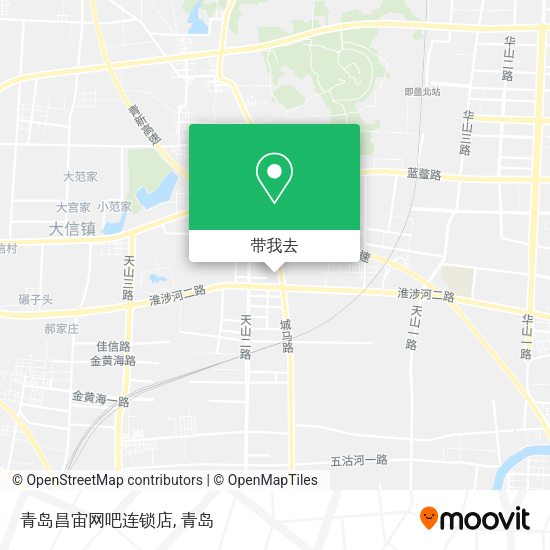 青岛昌宙网吧连锁店地图