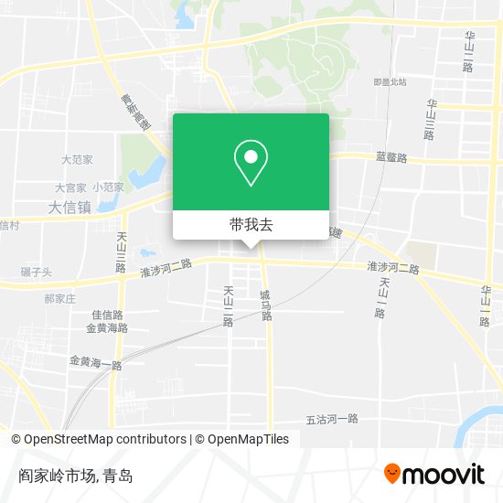 阎家岭市场地图