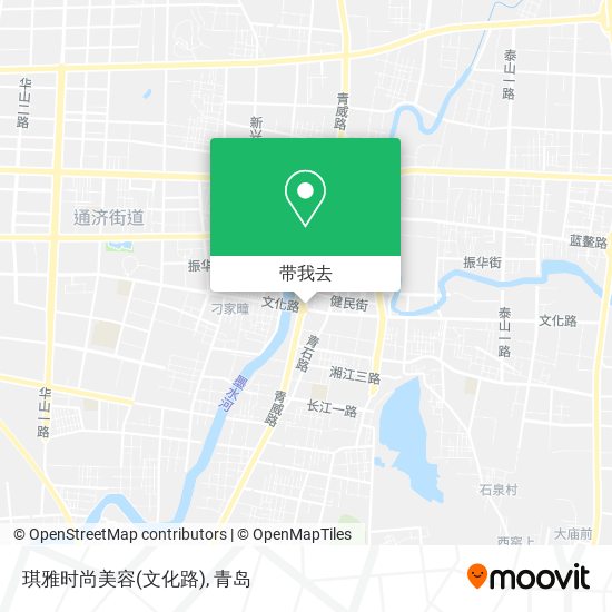 琪雅时尚美容(文化路)地图