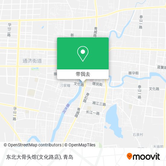 东北大骨头馆(文化路店)地图