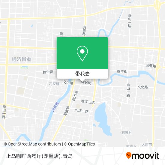 上岛咖啡西餐厅(即墨店)地图