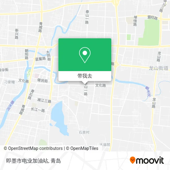即墨市电业加油站地图