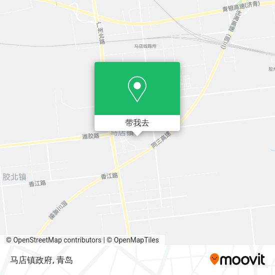 马店镇政府地图