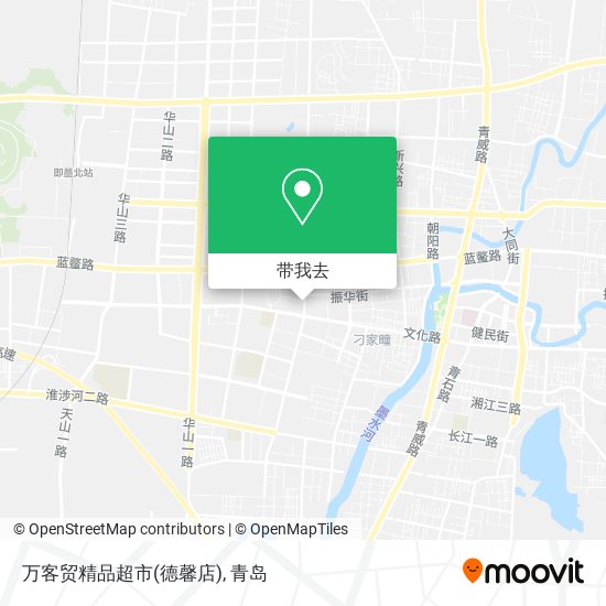 万客贸精品超市(德馨店)地图