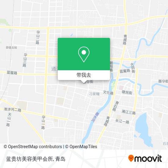 蓝贵坊美容美甲会所地图