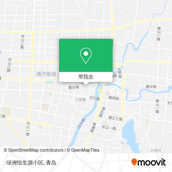 绿洲恒生源小区地图
