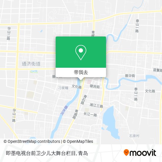 即墨电视台前卫少儿大舞台栏目地图