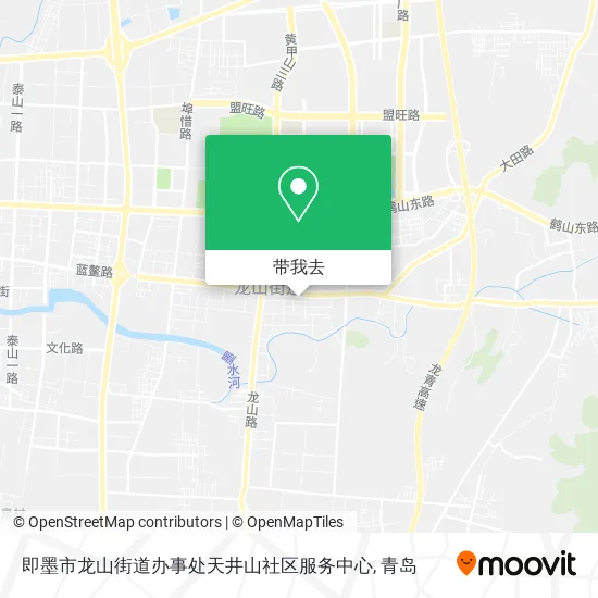 即墨市龙山街道办事处天井山社区服务中心地图