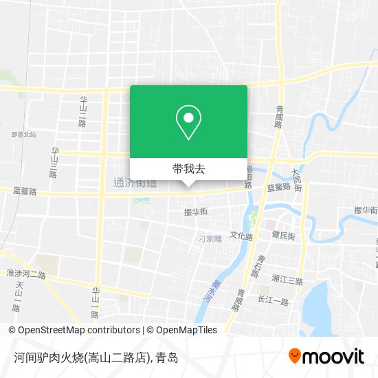 河间驴肉火烧(嵩山二路店)地图